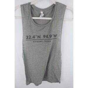 Kilgore Texas Geo Location Tank Top Grey Size Small Bella Canvas